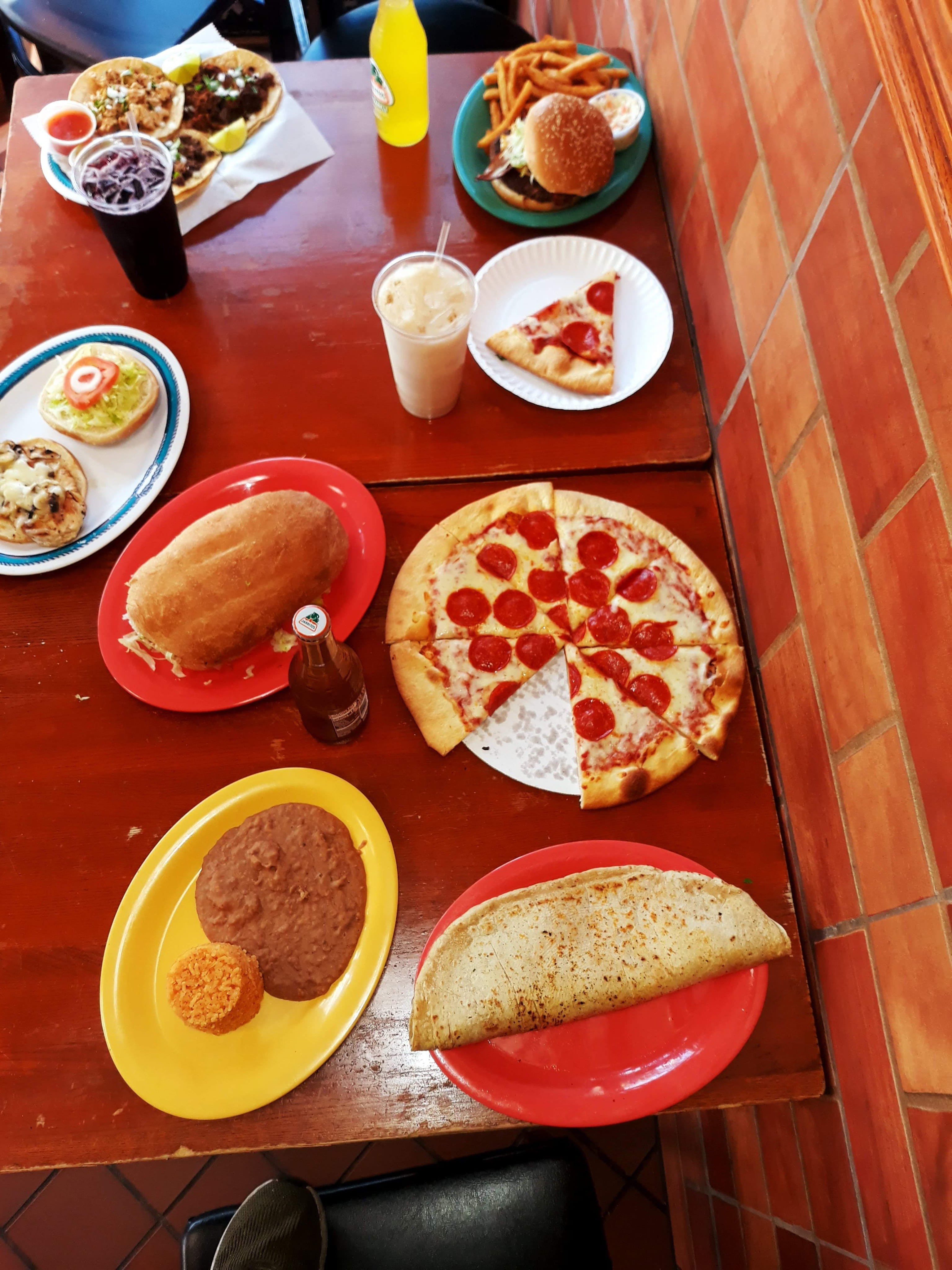 Pizza selection