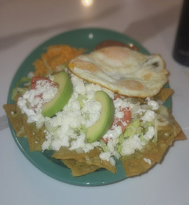 Chilaquiles with salsa